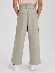 Reiss Khaki Bax 9-13 yrs Textured Cargo Trousers - Image 5 of 6