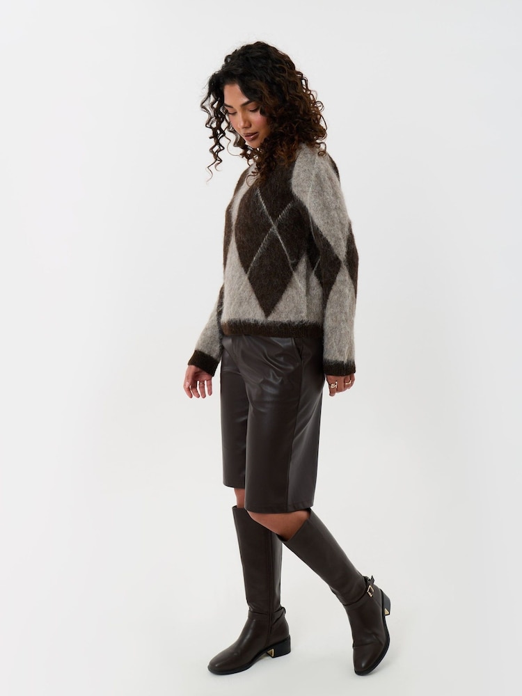 Threadbare Faux Leather Pleated Shorts - תמונה 5 מתוך 5 Threadbare Faux Leather Pleated Shorts - תמונה 5 מתוך 5