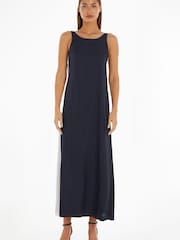 Tommy Hilfiger Blue Global Stripe Long Dress - Image 1 of 4