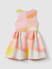 Reiss Multi Trinny 9-13 yrs Pleated Scuba Dress - Image 4 of 5