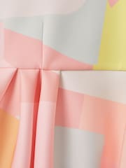 Reiss Multi Trinny 9-13 yrs Pleated Scuba Dress - Image 5 of 5