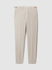 Reiss Stone Belmont Slim Fit Side Adjuster Trousers - Image 2 of 7