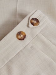 Reiss Stone Belmont Slim Fit Side Adjuster Trousers - Image 7 of 7