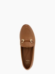 Dune London Brown Grandeur Snaffle Slim Sole Loafers - Image 4 of 5