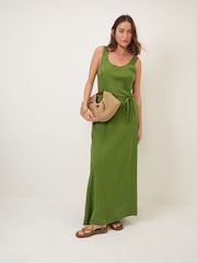 Nobodys Child Green Malia Midi Dress - Image 3 of 5