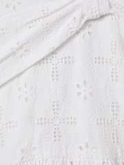 Reiss Ivory Mabel 9-13 yrs Cotton Broderie Lace Dress - Image 6 of 6