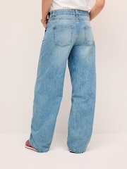 Bleach Denim Maternity Wide Leg Jeans - Image 4 of 9
