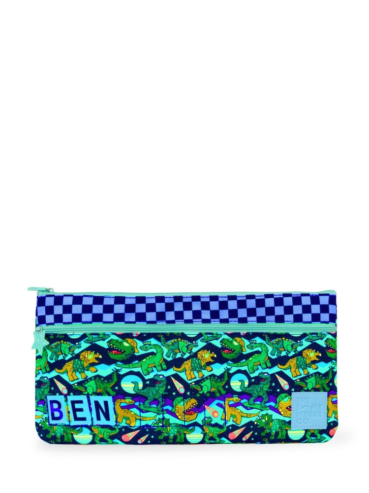 THE SOMEWHERE CO Dino Rave Mini ID Pencil Case - Image 2 of 3 THE SOMEWHERE CO Dino Rave Mini ID Pencil Case - Image 2 of 3