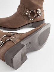 Brown Forever Comfort® Gaucho Biker Midi Boots - Image 8 of 8