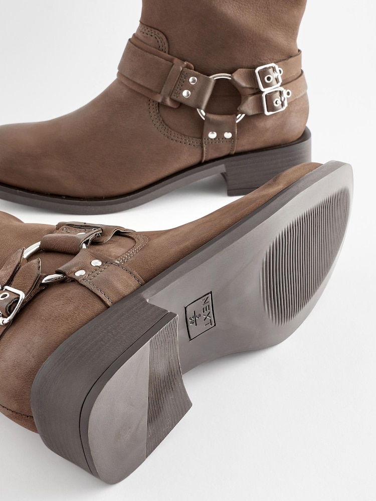 Brown Forever Comfort® Gaucho Biker Midi Boots - Image 8 of 8