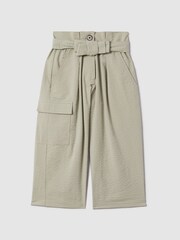 Reiss Khaki Bax 4-9 yrs Textured Cargo Trousers - Image 2 of 6