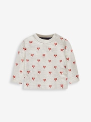 JoJo Maman Bébé Navy Blue Fox Boys' Sausage Dog Appliqué Pocket Dungarees & Top Set - Image 5 of 6