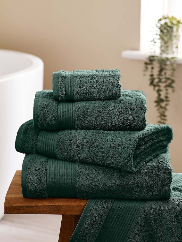 Green Bottle Egyptian Cotton Towel - Image 1 of 5