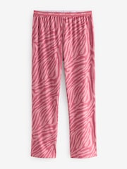 Pink Zebra Print 100% Cotton Short Sleeve Pyjamas - Image 7 of 8