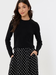 Threadbare Polka Dot Long Sleeve Maxi Dress - תמונה 4 מתוך 5