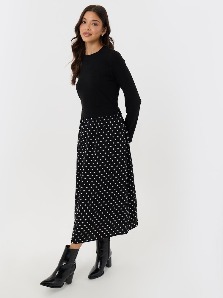 Threadbare Polka Dot Long Sleeve Maxi Dress - תמונה 5 מתוך 5 Threadbare Polka Dot Long Sleeve Maxi Dress - תמונה 5 מתוך 5