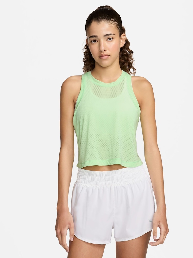 Grün - Nike Dri-fit One Klassisches, atmungsaktives Trägertop - Bild 2 von 6