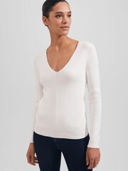 Hobbs Cream Gigi Jumper - Image 1 of 4
