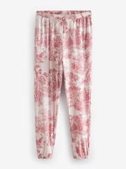 Pink Toile 100% Cotton Long Sleeve Pyjamas - Image 8 of 9