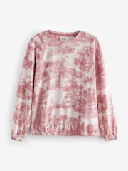 Pink Toile 100% Cotton Long Sleeve Pyjamas - Image 9 of 9