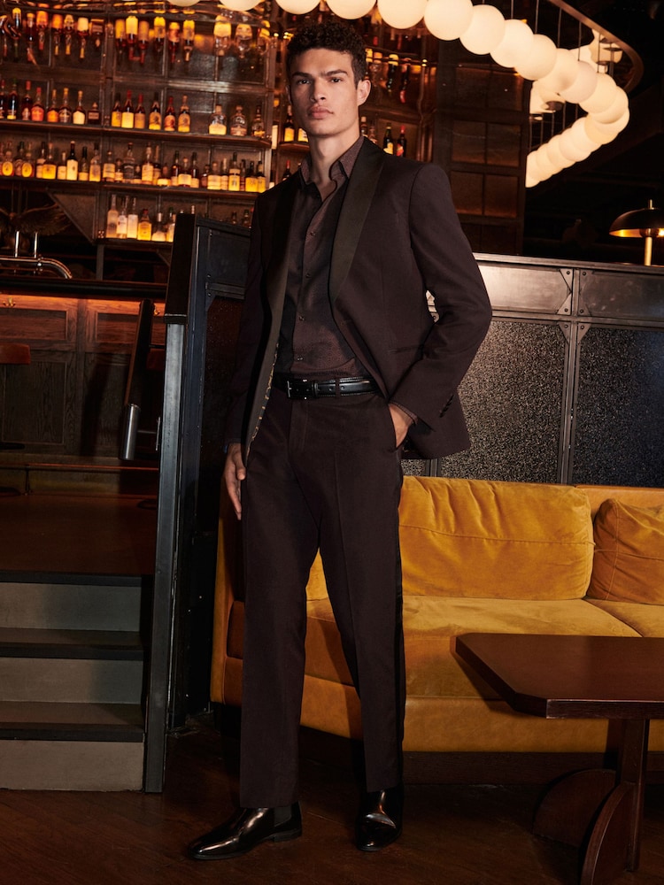 Rouge bordeaux - Veste de smoking classique - Image 5 of 17