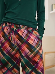 Green Check Ribbed Long Sleeve Pyjamas - Image 5 of 9