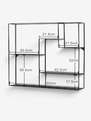 Black Extra Large Square Wall Shelves - Image 1 of 5