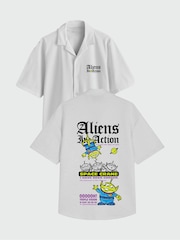 Brands In White Disney Toy Story Aliens In Action Shirt - Image 1 of 3
