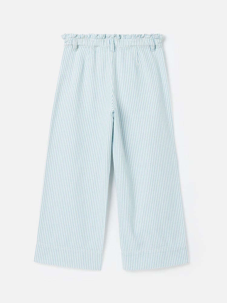 Joules Georgia Blue Striped Wide Leg Trousers - Image 1 of 9