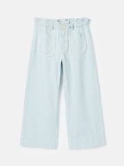 Joules Georgia Blue Striped Wide Leg Trousers - Image 2 of 9