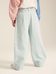 Joules Georgia Blue Striped Wide Leg Trousers - Image 7 of 9