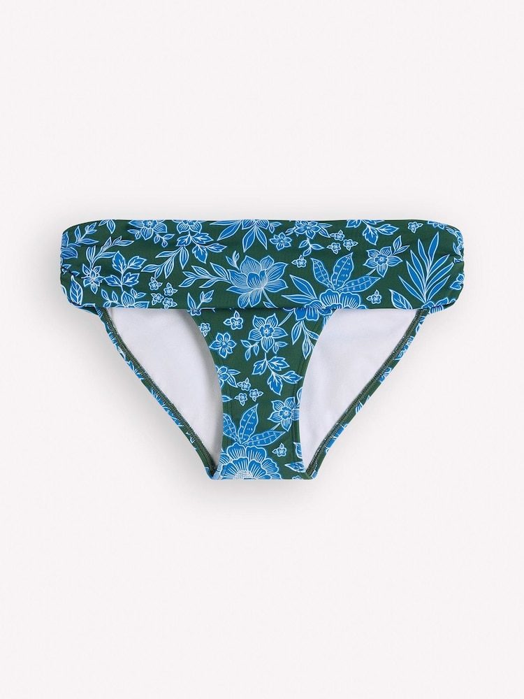 Boden Green Classic Fold Bikini Bottoms - Image 1 of 2