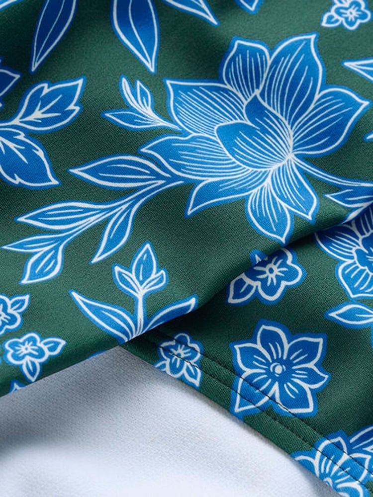 Boden Green Classic Fold Bikini Bottoms - Image 2 of 2