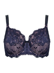 Pour Moi Midnight Blue Amour Underwired Non Padded Side Support Bra - Image 3 of 4