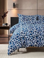Deyongs Blue Abstract Shapes Duvet Cover and Pillowcase Set - Image 4 of 4