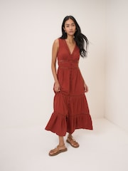 Nobodys Child Brown Wrena Midi Dress - Image 1 of 5