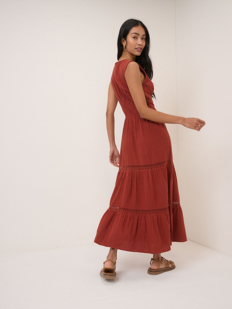 Nobodys Child Brown Wrena Midi Dress - Image 2 of 5