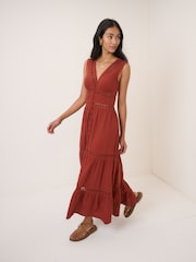 Nobodys Child Brown Wrena Midi Dress - Image 4 of 5