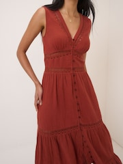 Nobodys Child Brown Wrena Midi Dress - Image 5 of 5