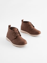 Tan Brown Lace-Up Desert Boots - Image 2 of 6