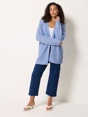 M&Co Blue Flower Embroidered Knitted Cardigan - Image 2 of 5