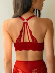 Pour Moi Red Padded Etoile Lace Bra - Image 2 of 4