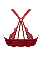 Pour Moi Red Padded Etoile Lace Bra - Image 4 of 4
