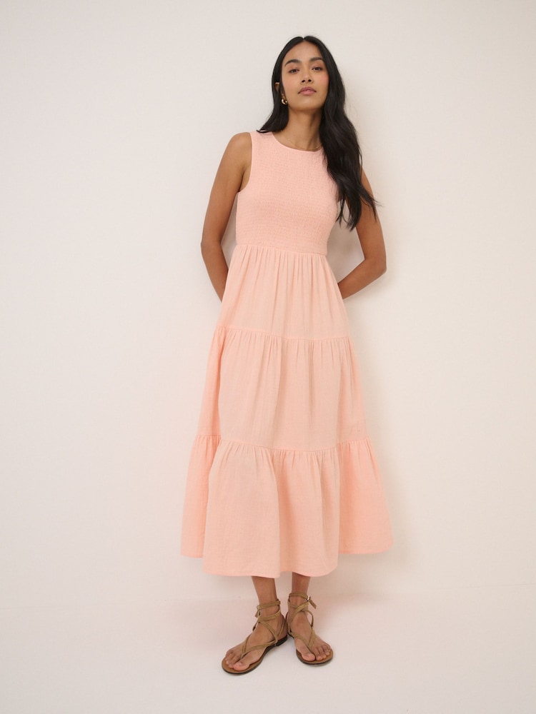 Nobodys Child Pink Sleeveless Charlie Midaxi Dress - Image 1 of 5
