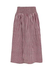 Yours Curve Red Gingham Skirt - Image 6 of 6