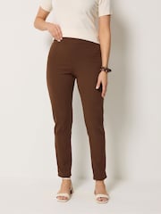 Long Tall Sally Brown Slim Leg Trousers - Image 2 of 5