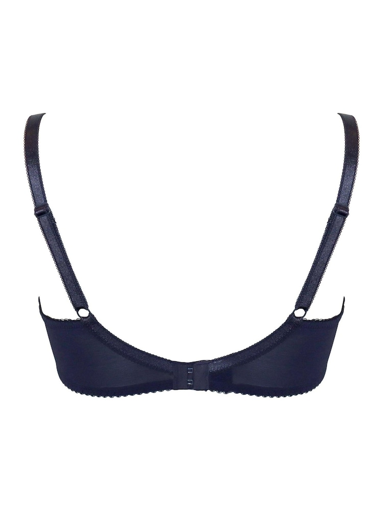 Pour Moi Midnight Blue Padded Amour Underwired Bra - Image 4 of 4 Pour Moi Midnight Blue Padded Amour Underwired Bra - Image 4 of 4