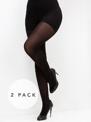 Pour Moi Definitions 40 Denier Shaping Control Tights 2 Pack - Bild 1 von 2