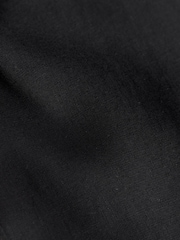 Black Wide Leg Linen Blend Trouser - Image 7 of 7