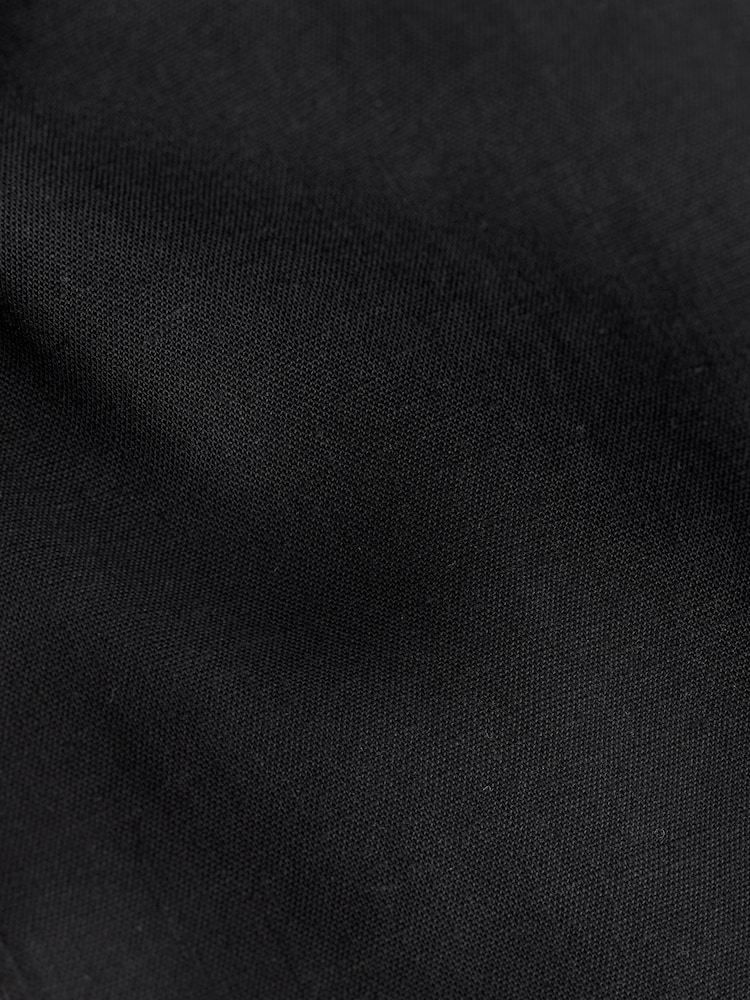 Black Wide Leg Linen Blend Trouser - Image 7 of 7